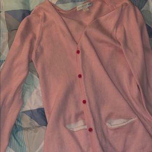 Garnet hill Kids pink cardigan